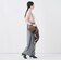 【一部WEB限定サイズ】《抗ピル/防シワ》ウォッシャブルポリウール梳毛タックワイドパンツ