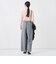 【一部WEB限定サイズ】《抗ピル/防シワ》ウォッシャブルポリウール梳毛タックワイドパンツ