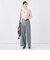【一部WEB限定サイズ】《抗ピル/防シワ》ウォッシャブルポリウール梳毛タックワイドパンツ