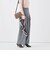 【一部WEB限定サイズ】《抗ピル/防シワ》ウォッシャブルポリウール梳毛タックワイドパンツ