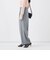 【一部WEB限定サイズ】《抗ピル/防シワ》ウォッシャブルポリウール梳毛タックワイドパンツ