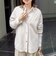《手洗い可能》ヘアリー長めVネックカーディガン