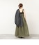 【MARILYN MOON/マリリーンムーン】sheer starched cotton 2way camiskirt