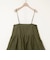 【MARILYN MOON/マリリーンムーン】sheer starched cotton 2way camiskirt