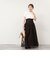 【MARILYN MOON/マリリーンムーン】sheer starched cotton 2way camiskirt