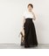 【MARILYN MOON/マリリーンムーン】sheer starched cotton 2way camiskirt