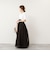 【MARILYN MOON/マリリーンムーン】sheer starched cotton 2way camiskirt