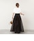 【MARILYN MOON/マリリーンムーン】sheer starched cotton 2way camiskirt