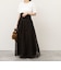 【MARILYN MOON/マリリーンムーン】sheer starched cotton 2way camiskirt