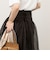 【MARILYN MOON/マリリーンムーン】sheer starched cotton 2way camiskirt