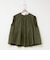【MARILYN MOON/マリリーンムーン】sheer starched cottonブラウス
