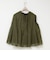 【MARILYN MOON/マリリーンムーン】sheer starched cottonブラウス
