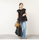 【MARILYN MOON/マリリーンムーン】sheer starched cottonブラウス