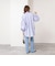 【MARILYN MOON/マリリーンムーン】stripe embroidery tie blouse