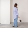 【MARILYN MOON/マリリーンムーン】stripe embroidery tie blouse