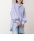 【MARILYN MOON/マリリーンムーン】stripe embroidery tie blouse