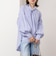 【MARILYN MOON/マリリーンムーン】stripe embroidery tie blouse