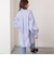 【MARILYN MOON/マリリーンムーン】stripe embroidery tie blouse