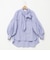 【MARILYN MOON/マリリーンムーン】stripe embroidery tie blouse