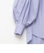 【MARILYN MOON/マリリーンムーン】stripe embroidery tie blouse