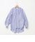 【MARILYN MOON/マリリーンムーン】stripe embroidery tie blouse