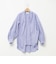 【MARILYN MOON/マリリーンムーン】stripe embroidery tie blouse