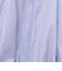 【MARILYN MOON/マリリーンムーン】stripe embroidery tie blouse