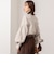 【MARILYN MOON/マリリーンムーン】stripe embroidery tie blouse