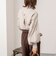 【MARILYN MOON/マリリーンムーン】stripe embroidery tie blouse