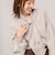 【MARILYN MOON/マリリーンムーン】stripe embroidery tie blouse