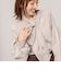 【MARILYN MOON/マリリーンムーン】stripe embroidery tie blouse