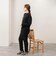【WEB限定】ワイドリブヘムロングニット