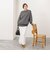 【WEB限定】ワイドリブヘムロングニット