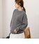 【WEB限定】ワイドリブヘムロングニット