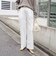 《防シワ》ウォッシャブルウールライクセミワイドパンツ