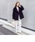 《防シワ》ウォッシャブルウールライクセミワイドパンツ