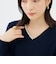 【WEB限定】《手洗い可能》片衿パール総針コクーンワンピース