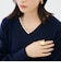 【WEB限定】《手洗い可能》片衿パール総針コクーンワンピース