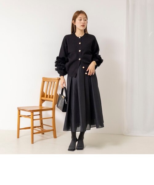 TORRAZZO DONNA/トラッゾドンナ】2WAY Rabbit Fur knit Top