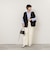 【IRONING/アイロニング】long cable cape