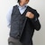 【TAION/タイオン】SINGLE SNAP BUTTON DOWN GILET 26AW