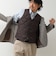 【TAION/タイオン】SINGLE SNAP BUTTON DOWN GILET 26AW