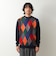 アンチピリング ウォッシャブル WJQアーガイル ダブルジャカードニット 26AW