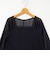 ウォッシャブルシアー×スムース2WAYドッキングカットソー
