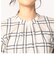 エアリーチェックスタンドブラウス