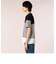 ハニカム転換ボーダーTシャツ