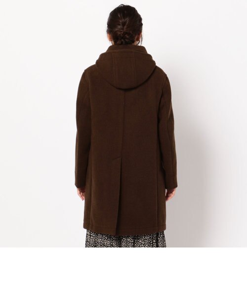 DANTON/ダントン】WOOL MOSEER LONG 丸衿フード付コート (JD-8457 WOM