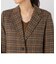 チェック柄シングルジャケット