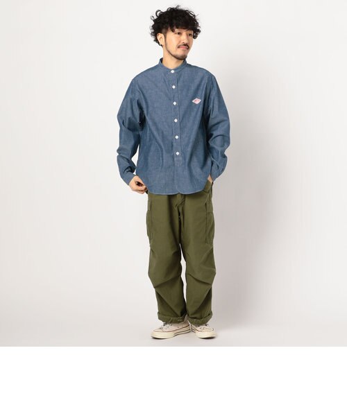 DANTON/ダントン】バンドカラーオックスシャツ #JD-3607 YOX/COC