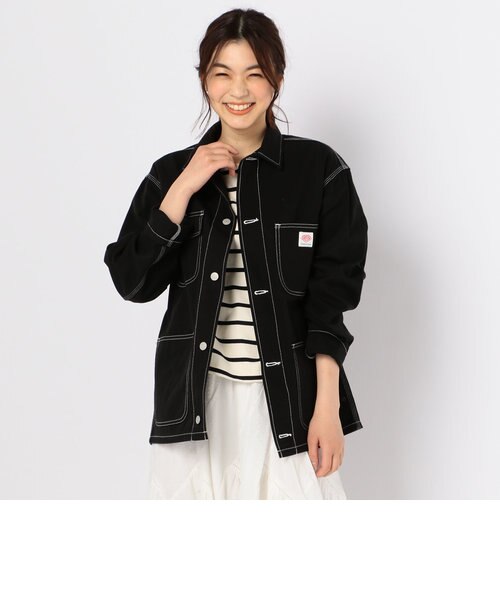 ダントンジャケット！美品！38！ DANTON / ダントン | コットン 千鳥格子 カバーオール ジャケット | 38 | ネイビー/ホワイト |  レディース 美品✨DANTON ダントン コットン ジャケット カバーオール 千鳥格子柄 DANTON/ダントン】STITCH カバーオール  (#JD-8046 ...